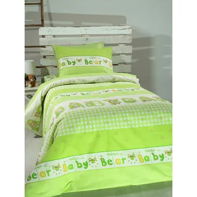 Σετ Σεντόνια Cotton Feelings εμπριμέ 8481 Green Μονό (165x270)