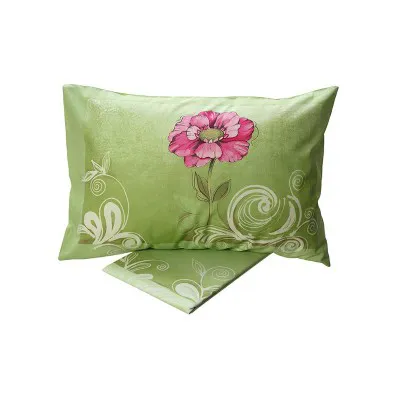 Σετ Σεντόνια Cotton Feelings εμπριμέ 947 Green Μονό (160x260)