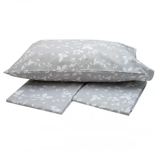 Σετ Σεντόνια Menta Εμπριμέ 040 Grey Μονο (160x250)