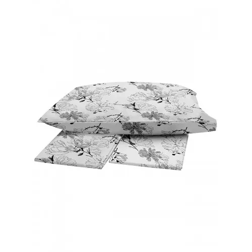 Σετ Σεντόνια Menta Εμπριμέ 070 Grey Μονο (160x250)