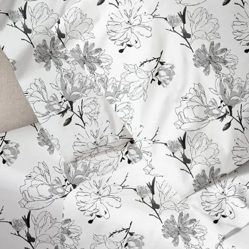 Σετ Σεντόνια Menta Εμπριμέ 070 Grey Μονο (160x250)