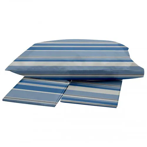 Σετ Σεντόνια Menta Εμπριμέ 550 Blue Μονο (160x250)