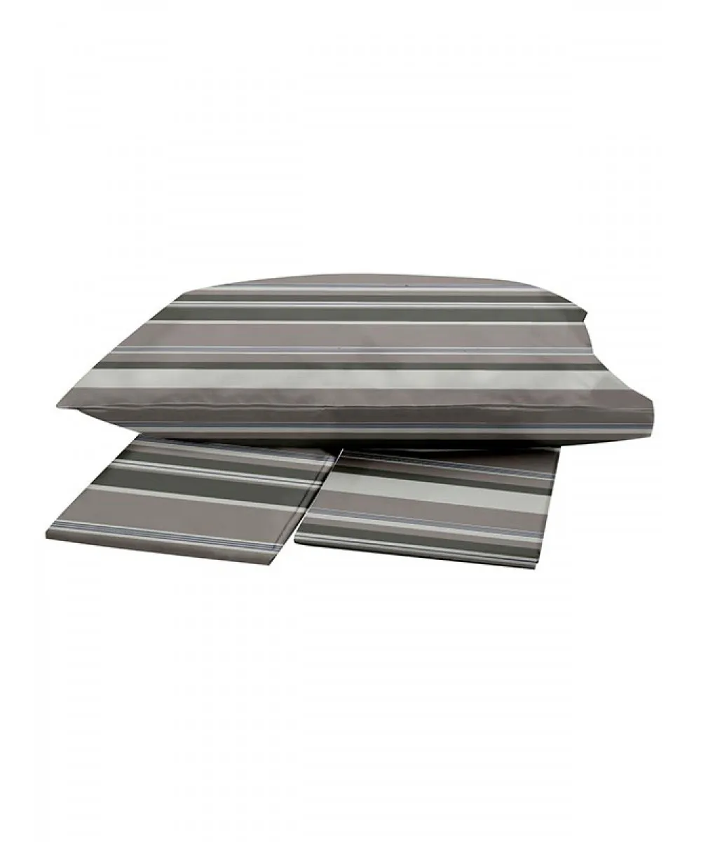 Σετ Σεντόνια Menta Εμπριμέ 550 Grey Μονο (160x250)