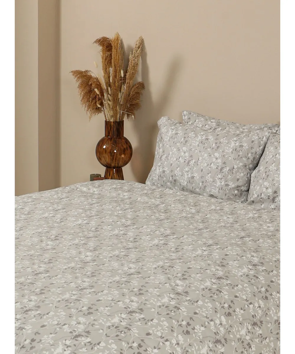 Σετ Σεντόνια Menta Εμπριμέ 320 Grey Υπέρδιπλο (220x250)