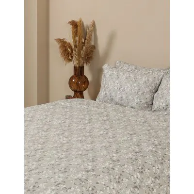 Σετ Σεντόνια Menta Εμπριμέ 320 Grey Υπέρδιπλο (220x250)