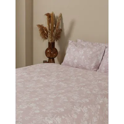 Σετ Σεντόνια Menta Εμπριμέ 340 Lila Υπέρδιπλο (220x250)