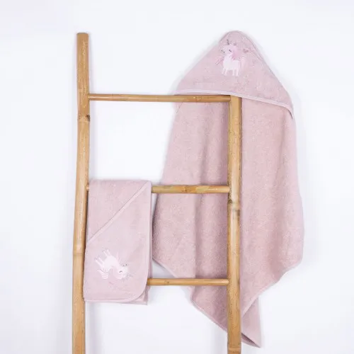 Fluffy Κεντητή Κάπα Powder Unicorn 75x75