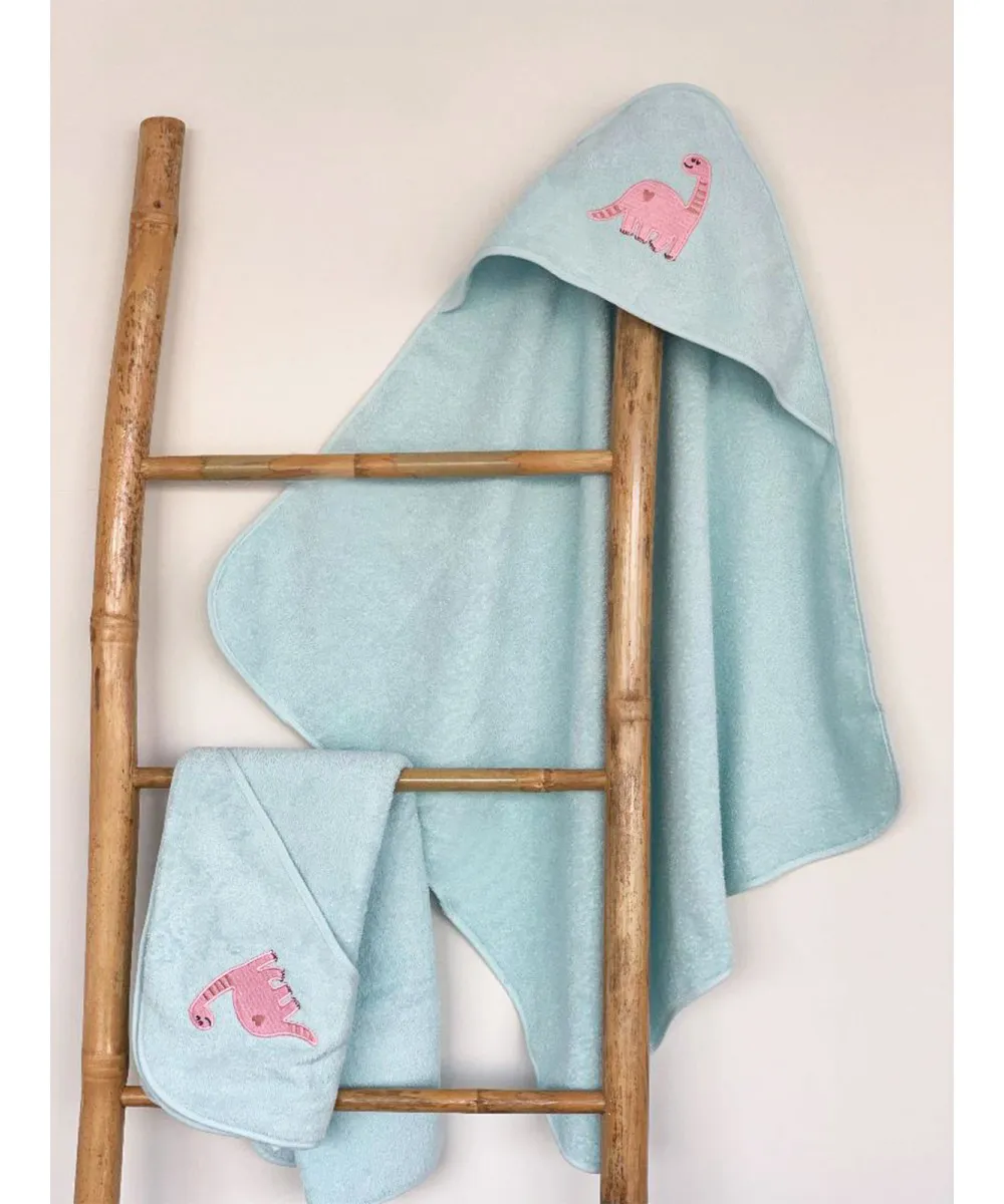 Fluffy Κεντητή Κάπα Light Blue 75x75