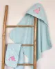 Fluffy Κεντητή Κάπα Light Blue 75x75