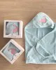 Fluffy Κεντητή Κάπα Light Blue 75x75