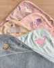 Fluffy Κεντητή Κάπα Light Blue 75x75