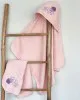 Fluffy Κεντητή Κάπα Pink 75x75