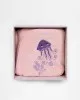 Fluffy Κεντητή Κάπα Pink 75x75