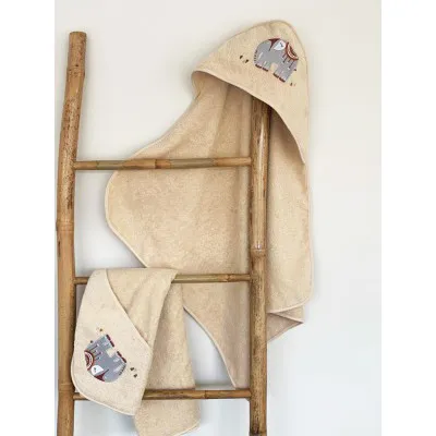 Fluffy Κεντητή Κάπα Beige 75x75