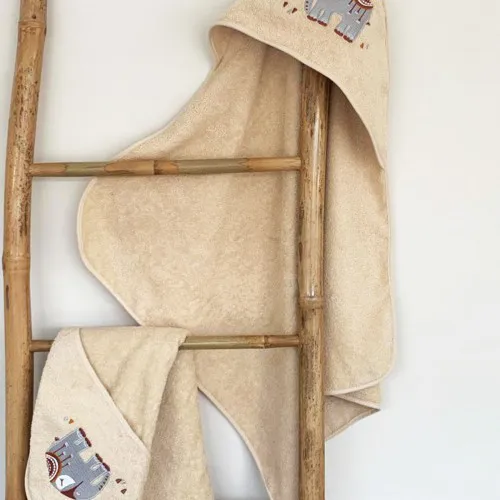 Fluffy Κεντητή Κάπα Beige 75x75