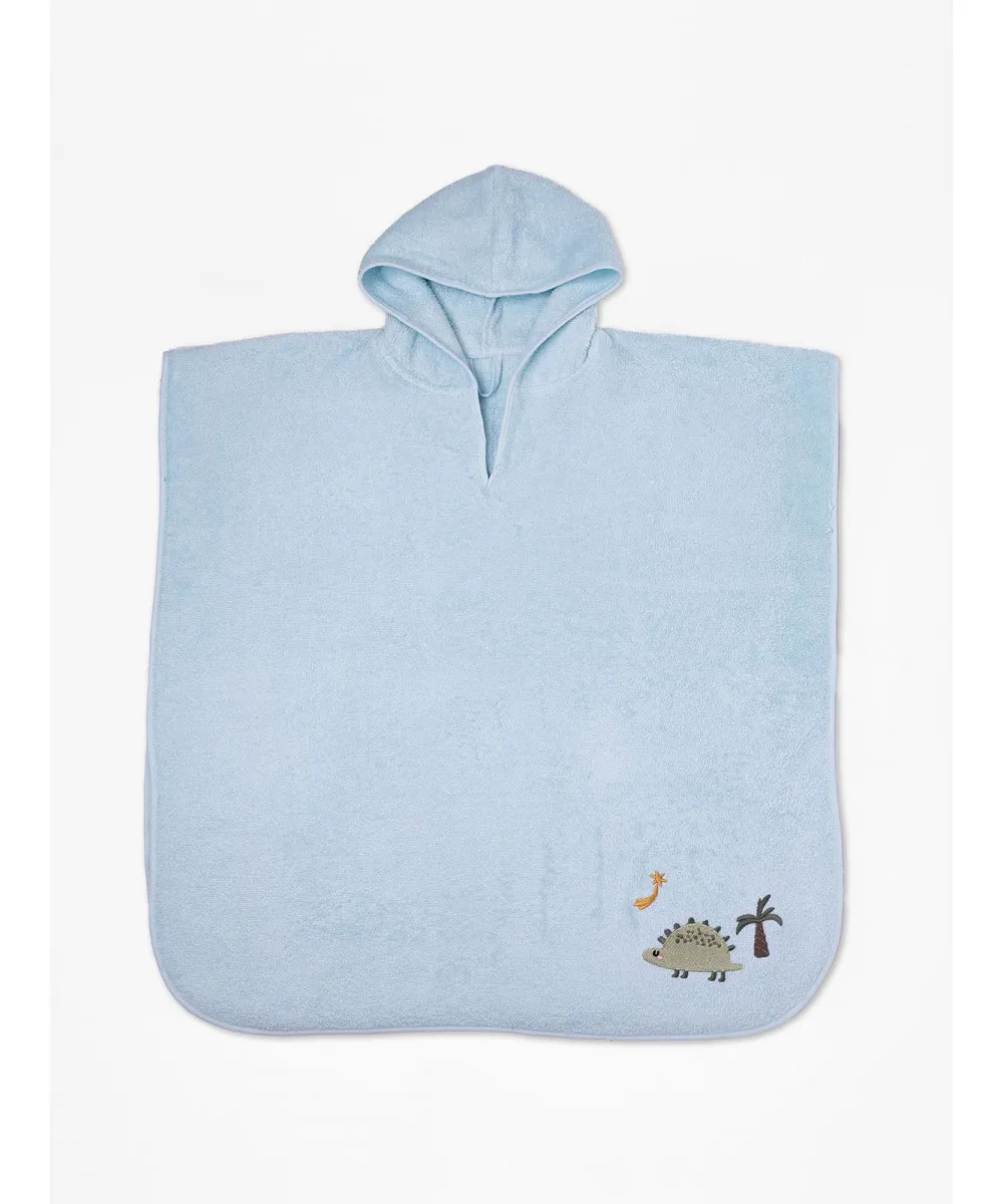 Fluffy Κεντητό Πόντσο Mint one size