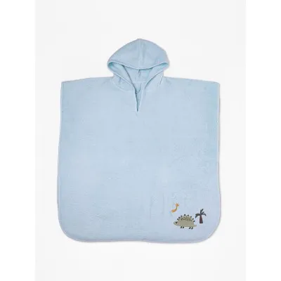 Fluffy Κεντητό Πόντσο Mint one size