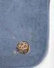Fluffy Κεντητό Πόντσο Blue one size