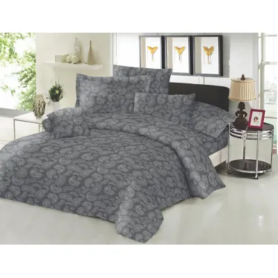 Ζεύγος μαξιλαροθήκες ΚΟΜΒΟΣ Cotton Line Printed Lahor Grey 50x70