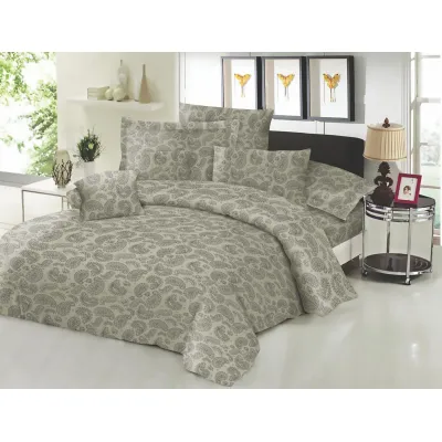 Ζεύγος μαξιλαροθήκες ΚΟΜΒΟΣ Cotton Line Printed Lahor Beige 50x70