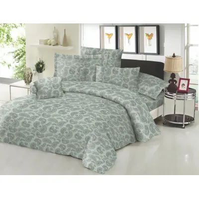 Ζεύγος μαξιλαροθήκες ΚΟΜΒΟΣ Cotton Line Printed Lahor Aqua 50x70