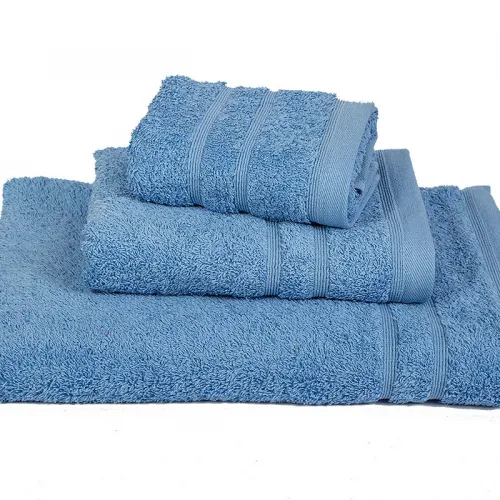 Πετσέτα ΚΟΜΒΟΣ Πεννιέ 500γρ/μ2 Σιέλ Χειρός 30x50