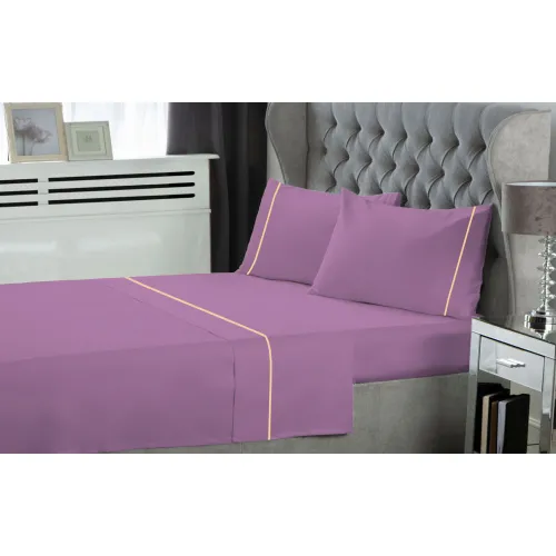 Σετ Σεντόνια LeBlanc Μονόχρωμα με Φυτίλι Polycotton 50/50 TC144 Lilac Υπέρδιπλα 240x270