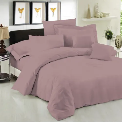 Σεντόνι Μεμονομένο LeBlanc Μονόχρωμο Polycotton 50/50 TC144 Wood Rose υπέρδιπλο με λάστιχο 160x200 35