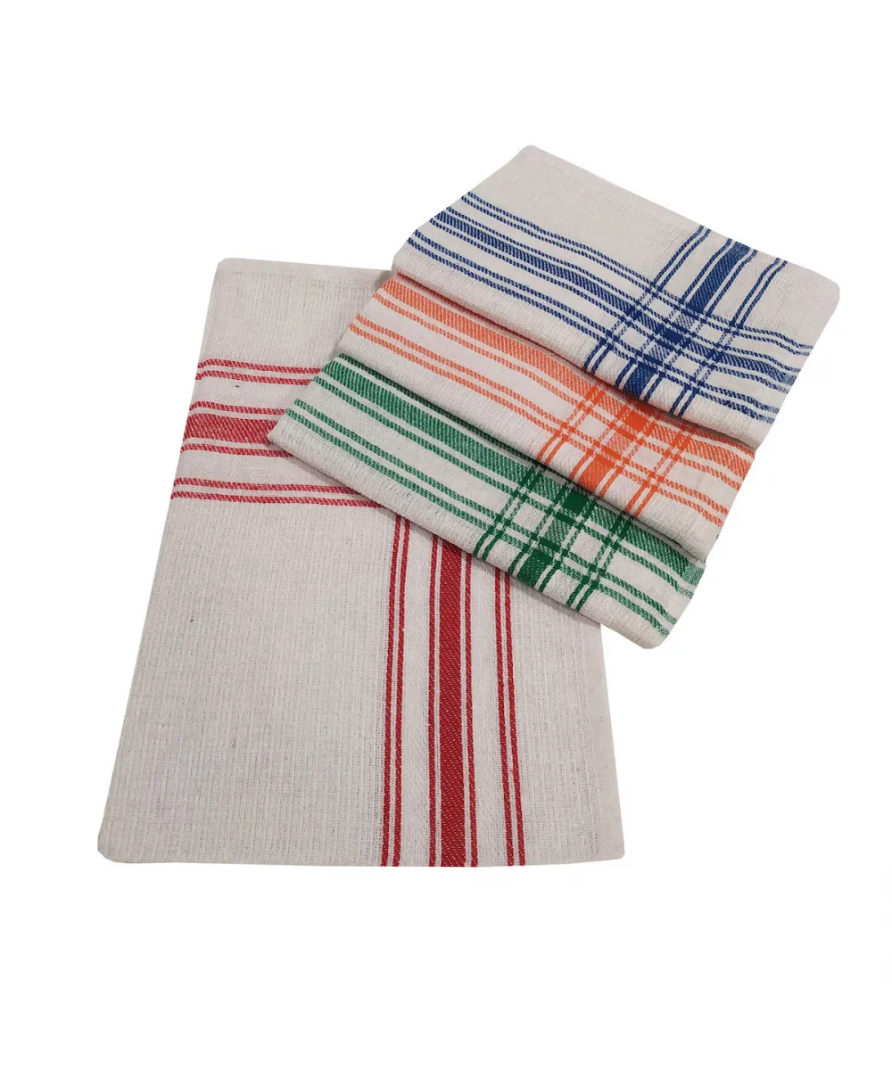 Σετ Ποτηρόπανα 4τεμ.ΚΟΜΒΟΣ Πικέ 100%  Cotton 45x65 Lines                       Διάφορα Χρώματα