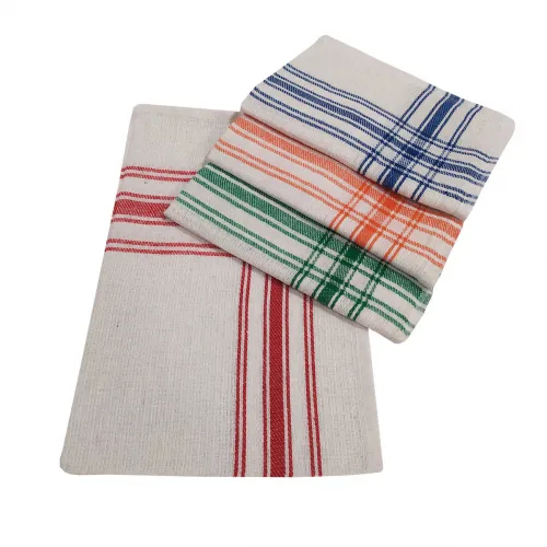 Σετ Ποτηρόπανα 4τεμ.ΚΟΜΒΟΣ Πικέ 100%  Cotton 45x65 Lines                       Διάφορα Χρώματα