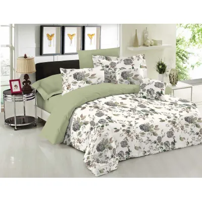 Σετ Σεντόνια Le Blanc Premium Cotton 100%  Rose Olive Υπέρδιπλα 240x270