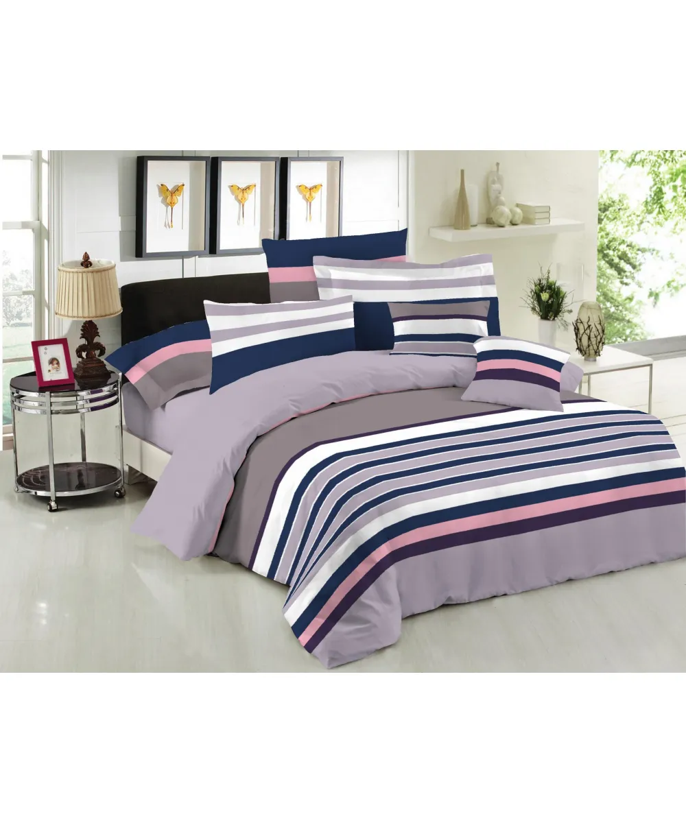 Σετ Σεντόνια Le Blanc Premium Cotton 100%  Nevada Mauve Υπέρδιπλα με λάστιχο 160x200 33