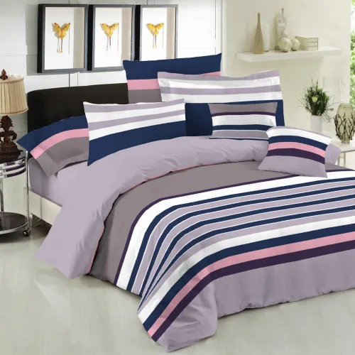 Σετ Σεντόνια Le Blanc Premium Cotton 100%  Nevada Mauve Υπέρδιπλα με λάστιχο 160x200 33