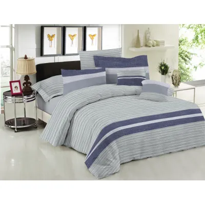 Σετ Πάπλωμα Le Blanc Premium Cotton 100%  Brooklyn Ice Υπέρδιπλο 220x240