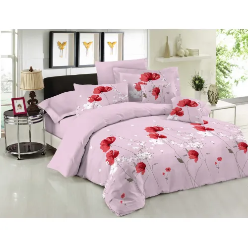 Σετ Κουβερλί Le Blanc Premium Cotton 100%  Anemone Pink Υπέρδιπλο 220x240