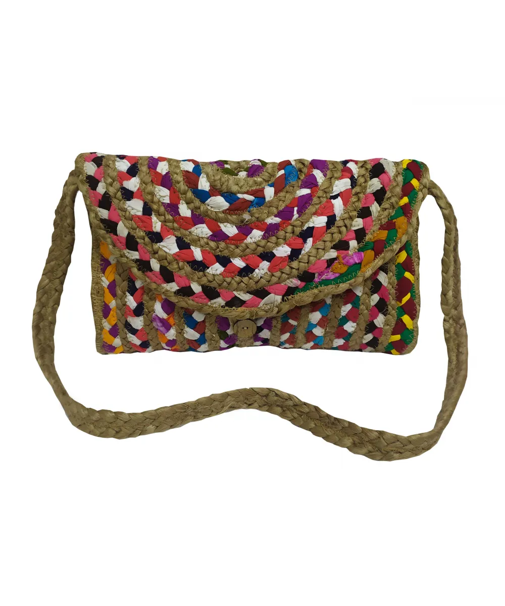 Τσάντα Θαλάσσης ΚΟΜΒΟΣ 50% Γιούτα - 50% Βαμβάκι Multicolor 25x35 - Design 3 Τσάντα Θαλάσσης ΚΟΜΒΟΣ 50% Γιούτα - 50% Βαμβάκι Multicolor 25x35 - Design 3