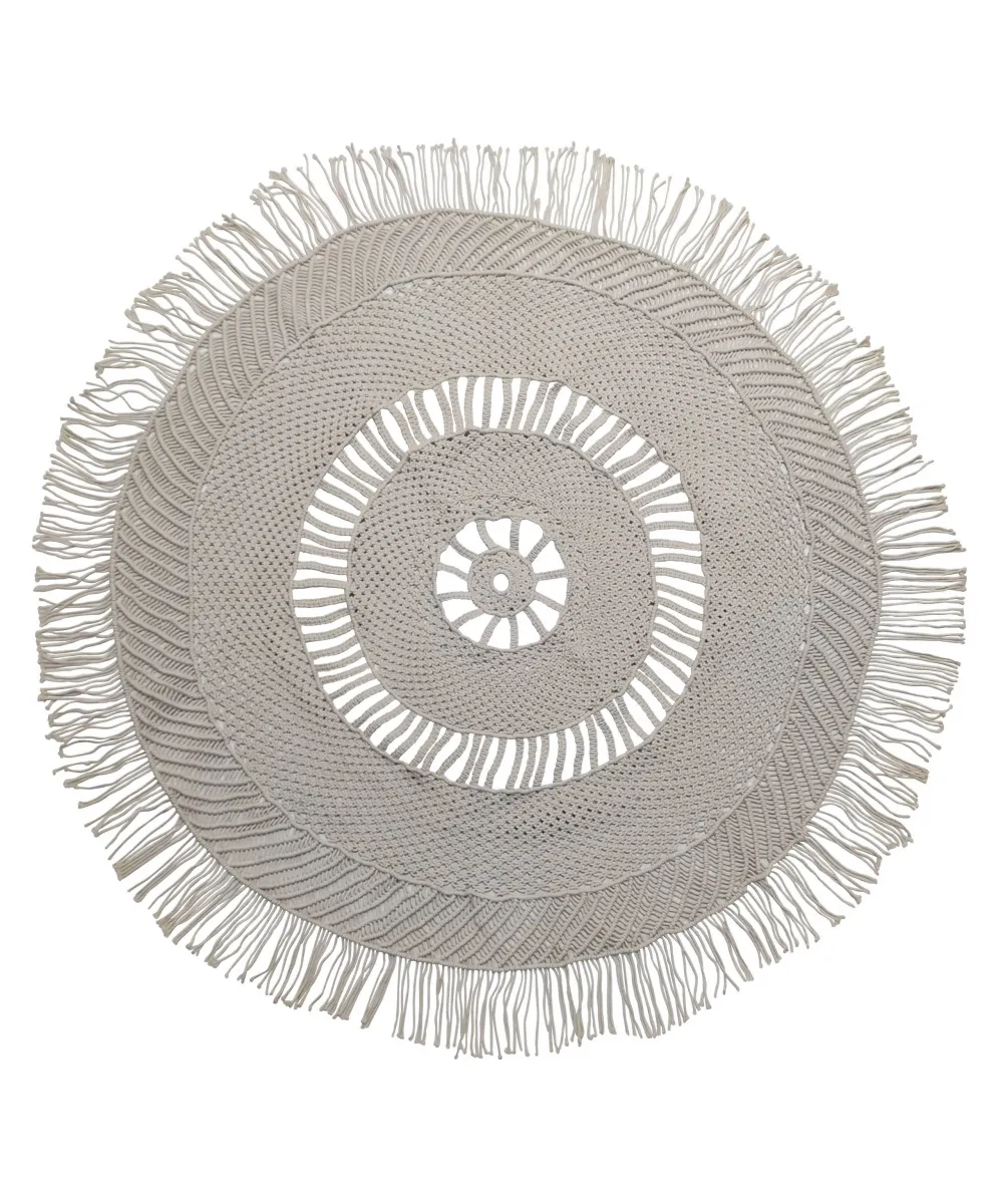 Χαλί Macrame ΚΟΜΒΟΣ Στρογγυλό 100% Cotton Natural Φ150 Χαλί Macrame ΚΟΜΒΟΣ Στρογγυλό 100% Cotton Natural Φ150