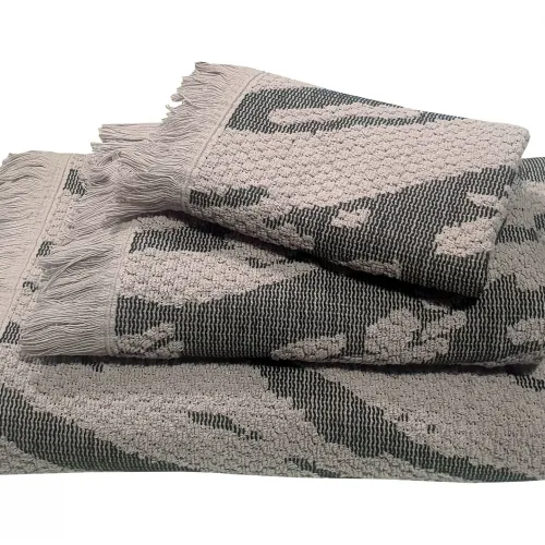 Πετσέτα Le Blanc Πεννιέ Ζακάρ 525gr/m2 NAXOS Grey Σώματος 70x140