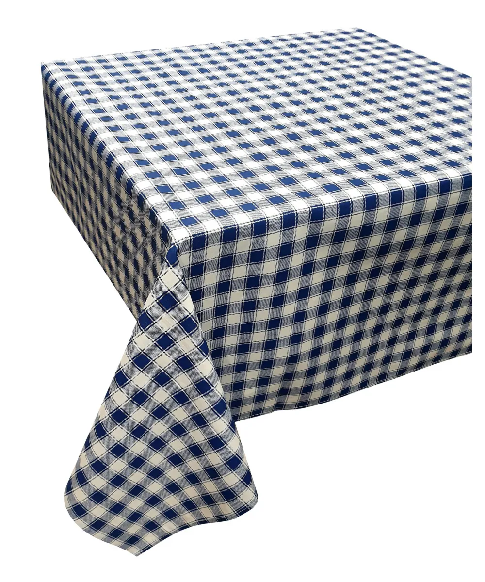 Τραπεζομάντηλο ΚΟΜΒΟΣ Καρό Polycotton Design-1 Blue 140x140 Τραπεζομάντηλο ΚΟΜΒΟΣ Καρό Polycotton Design-1 Blue 140x140
