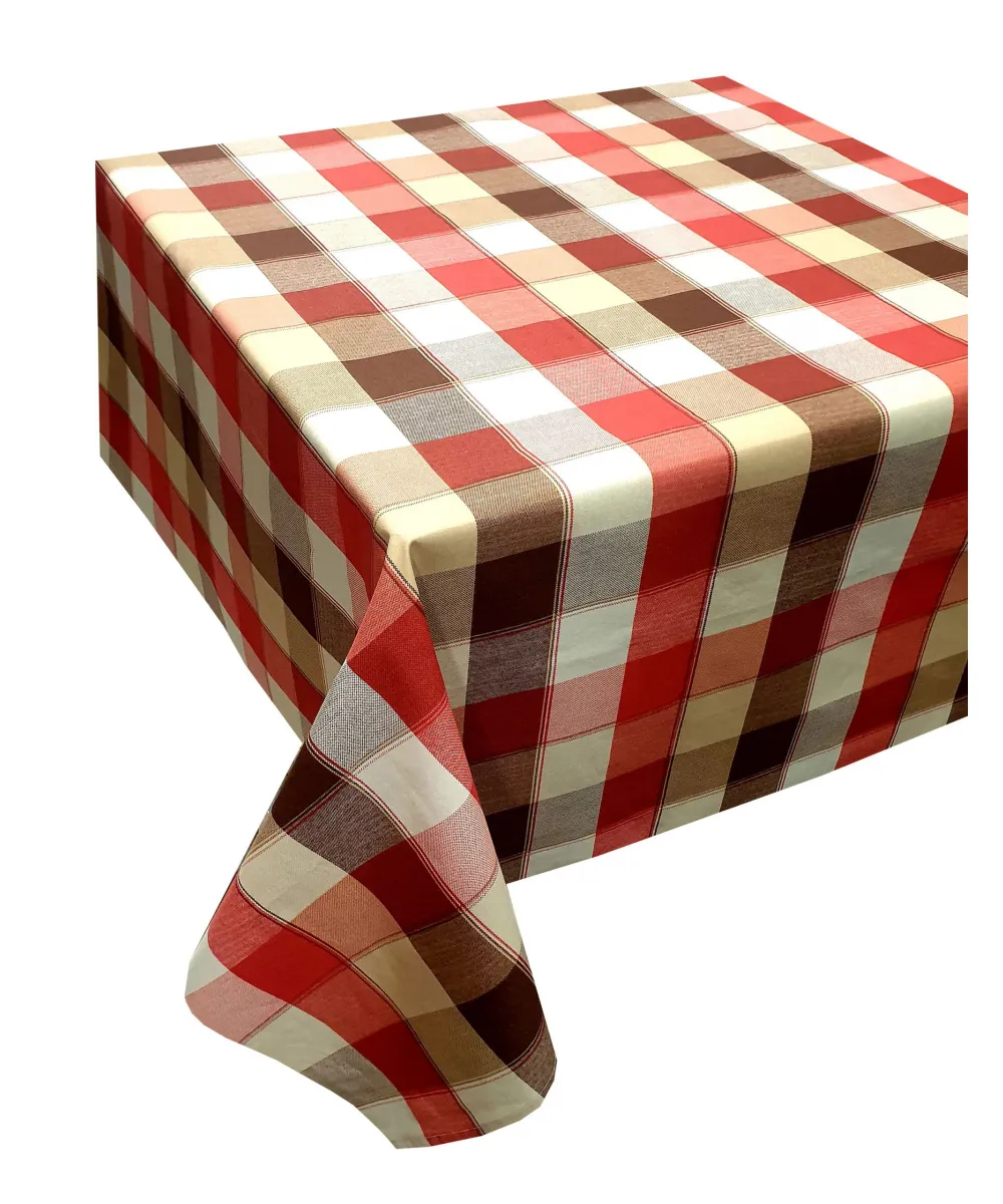 Τραπεζομάντηλο ΚΟΜΒΟΣ Καρό Polycotton Design-3 Red 140x140 Τραπεζομάντηλο ΚΟΜΒΟΣ Καρό Polycotton Design-3 Red 140x140