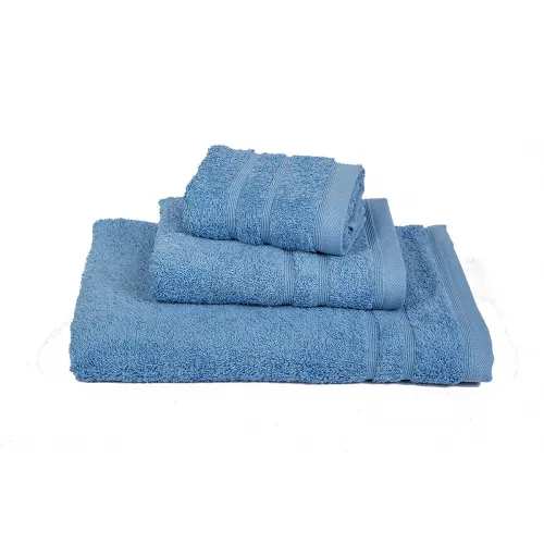 Πετσέτα ΚΟΜΒΟΣ Πεννιέ 500γρ/μ2 Σιέλ Χειρός 40x60