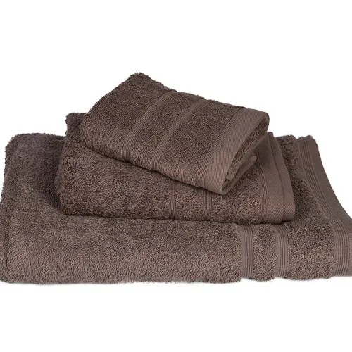 Πετσέτα ΚΟΜΒΟΣ Πεννιέ 500γρ/μ2 Καφέ Χειρός 40x60