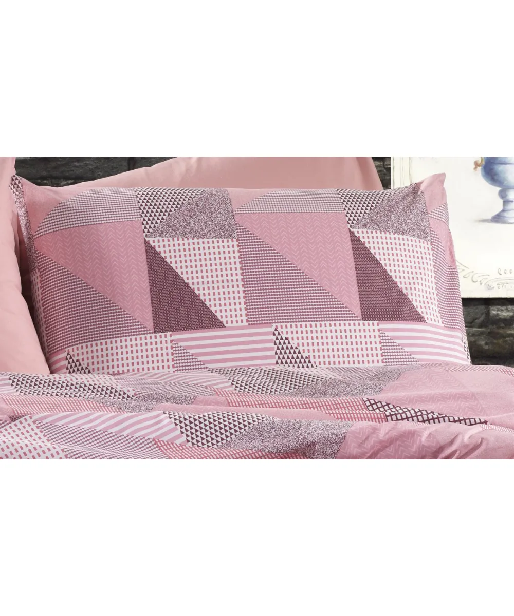 ΜΑΞΙΛΑΡΟΘΗΚΗ ΕΜΠΡΙΜΕ Geometrical 331 50Χ70 Pink-Salmon Flannel cotton 100% ΜΑΞΙΛΑΡΟΘΗΚΗ ΕΜΠΡΙΜΕ Geometrical 331 50Χ70 Pink-Salmon Flannel cotton 100%