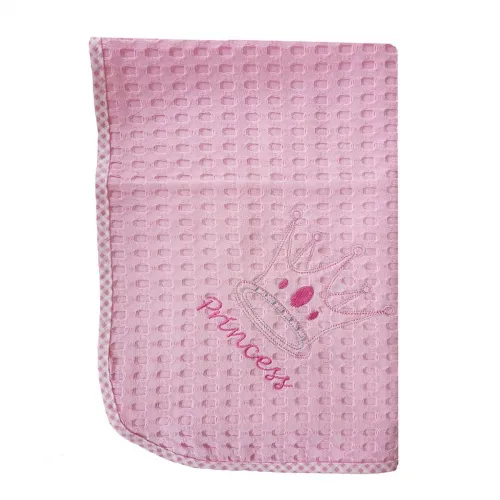ΚΟΥΒΕΡΤΑ ΠΙΚΕ bebe PRINCESS 35 100Χ160 ΡΟΖ Cotton 100% 