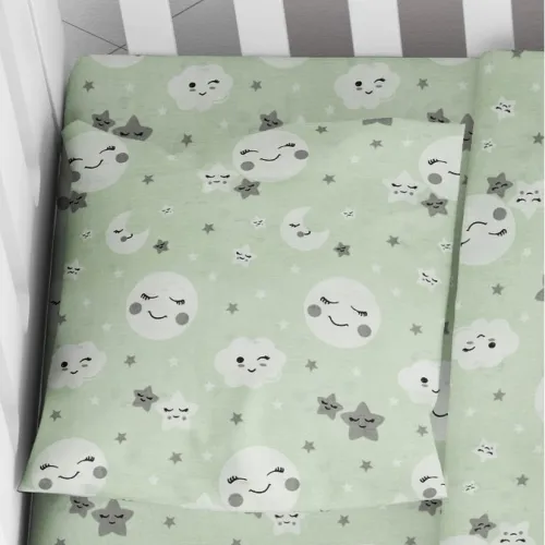 ΜΑΞΙΛΑΡΟΘΗΚΗ ΕΜΠΡΙΜΕ bebe Smile 80 35Χ45 Green Cotton 100% 