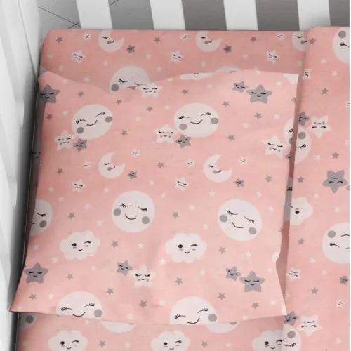 ΜΑΞΙΛΑΡΟΘΗΚΗ ΕΜΠΡΙΜΕ bebe Smile 82 35Χ45 Coral Cotton 100% 