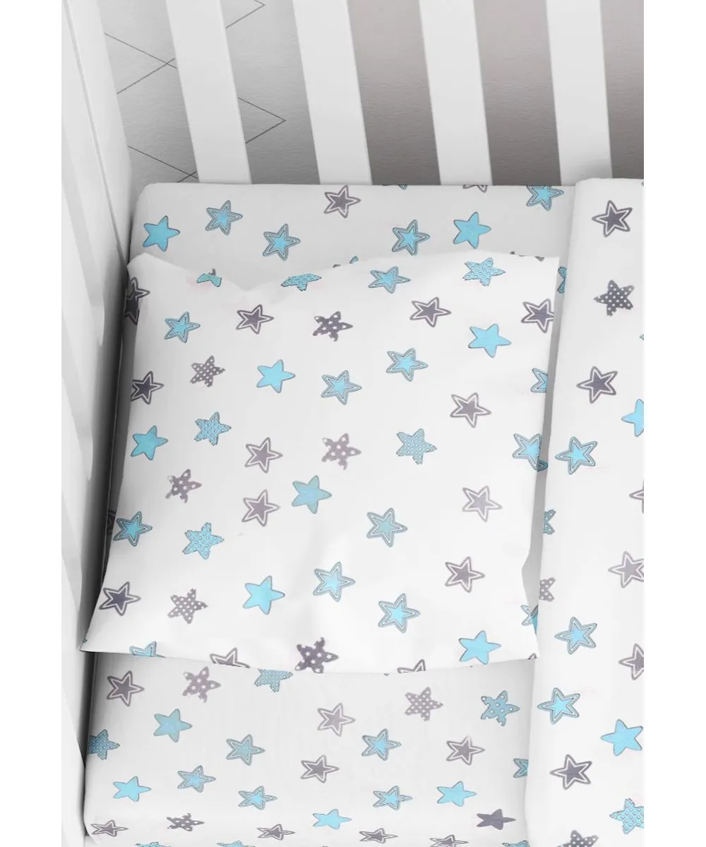 ΜΑΞΙΛΑΡΟΘΗΚΗ ΕΜΠΡΙΜΕ bebe Star 104 35Χ45 Sky blue Cotton 100% ΜΑΞΙΛΑΡΟΘΗΚΗ ΕΜΠΡΙΜΕ bebe Star 104 35Χ45 Sky blue Cotton 100%
