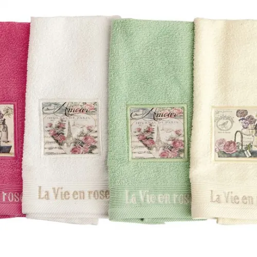 ΠΕΤΣΕΤΑ ΣΕΤ 2 τεμ VINTAGE 01 30X50,50X90 ΜΩΒ Cotton 100% 