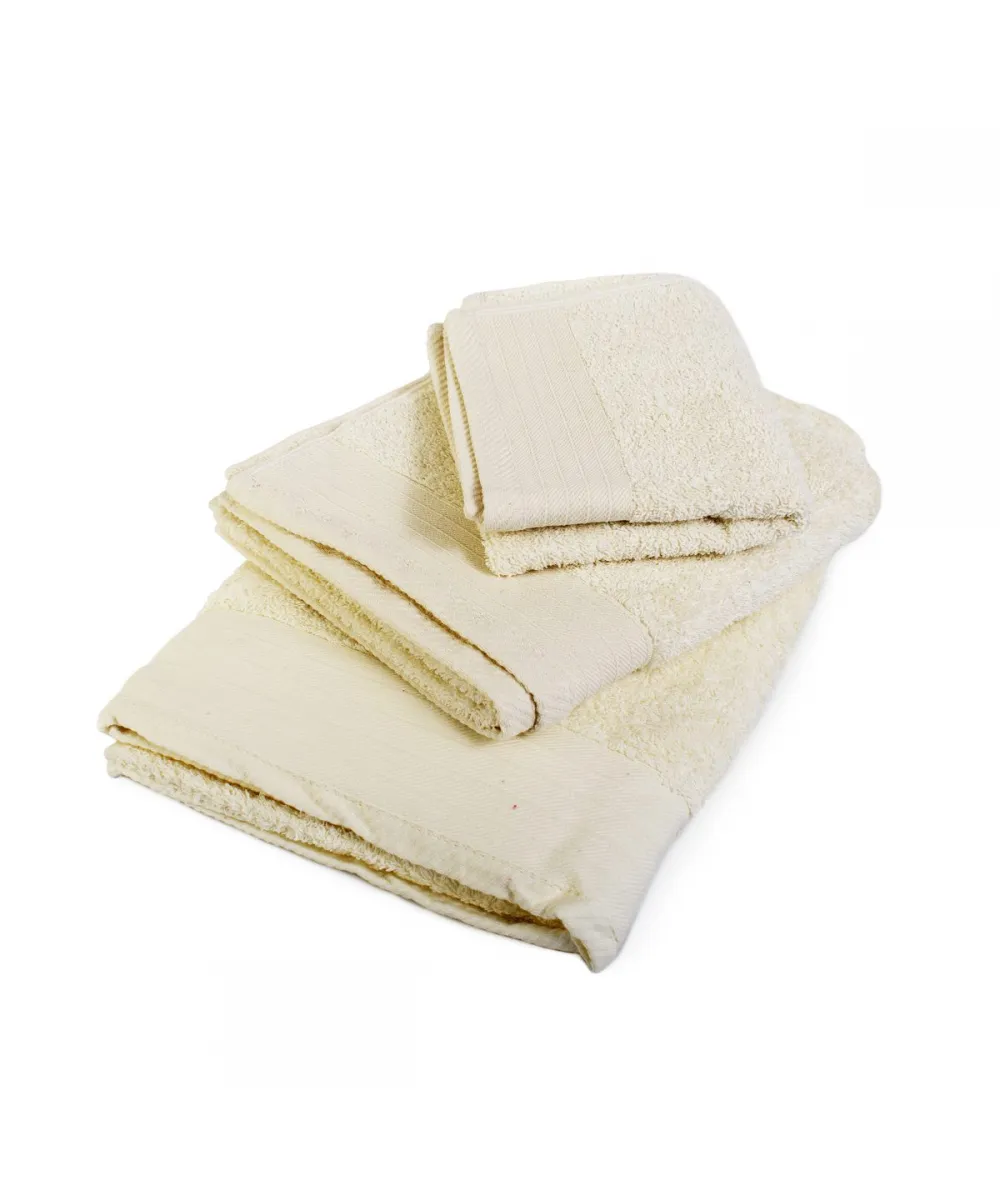 ΠΕΤΣΕΤΑ ΣΕΤ 3 τεμ ΠΕΝΙΕ 500 gsm 40X60,50X100,80X150 ΕΚΡΟΥ Cotton 100%
