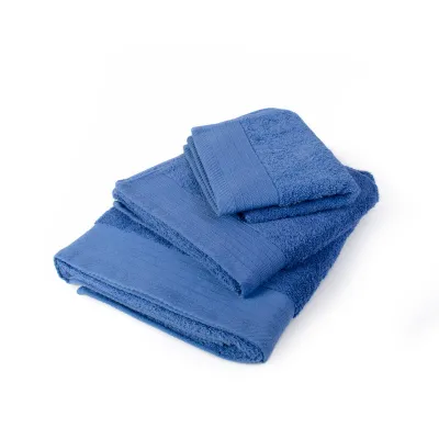 ΠΕΤΣΕΤΑ ΣΕΤ 3 τεμ  ΠΕΝΙΕ 500 gsm 40Χ60,50Χ100,80Χ150 ΜΠΛΕ Cotton 100% 
